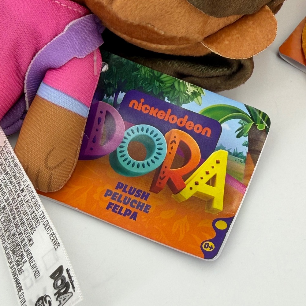 Nickelodeon Plush Toy 7" New Dora the Explorer and Swiper Set - Picture 3 of 5